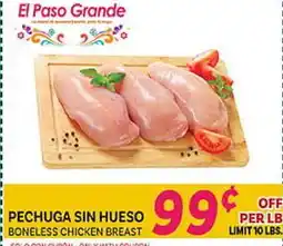 El Paso Grande BONELESS CHICKEN BREAST offer