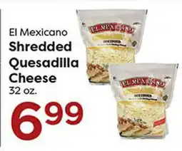 Rich's Fresh Market El Mexicano Shredded Quesadilla Cheese offer