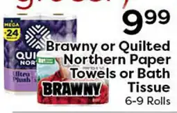 Rich's Fresh Market Brawny or Quilted Northern Paper Towels or Bath Tissue offer