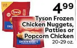 Rich's Fresh Market Tyson Frozen Chicken Nuggets, Patties or Popcorn Chicken offer