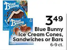 Rich's Fresh Market Blue Bunny Ice Cream Cones, Sandwiches or Bars offer