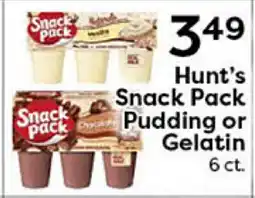 Rich's Fresh Market Hunt's Snack Pack Pudding or Gelatin offer
