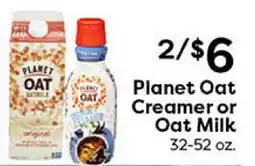 Rich's Fresh Market Planet Oat Creamer or Oat Milk offer