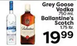 Rich's Fresh Market Grey Goose Vodka Ballantine's Scotch offer