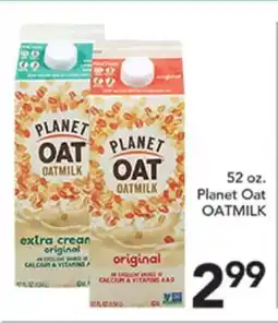 Pete's Fresh Market 52 oz. Planet Oat OATMILK offer