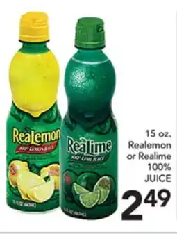 Pete's Fresh Market 15 oz. Realemon or Realime offer