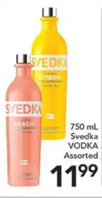 Pete's Fresh Market 750 mL Svedka VODKA offer