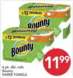 Pete's Fresh Market 6 pk. dbl. rolls Bounty PAPER TOWELS offer
