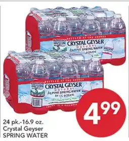 Pete's Fresh Market Crystal Geyser SPRING WATER offer