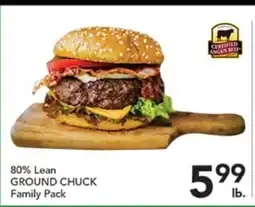 Pete's Fresh Market 80% Lean GROUND CHUCK offer