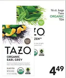 Pete's Fresh Market Tazo ORGANIC TEA offer