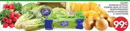 Pete's Fresh Market CELERY, ROMANESCO BRUSCHETTE, ICEBERG HEAD LETTUCE, BUNCH RADISHES, MANGOLD OR ASIAN PEAR offer