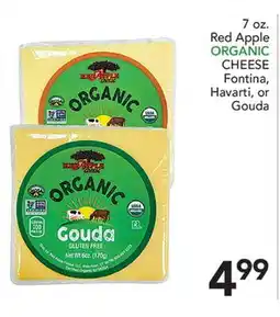 Pete's Fresh Market 7 oz. Red Apple ORGANIC CHEESE Fontina, Havarti, or Gouda offer