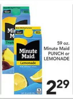 Pete's Fresh Market 59 oz. Minute Maid PUNCH or LEMONADE offer