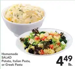 Pete's Fresh Market Homemade SALAD Potato, Italian Pasta, or Greek Pasta offer