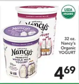 Pete's Fresh Market 32 oz. Nancy's Organic YOGURT offer