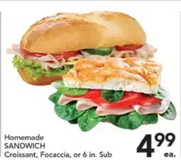 Pete's Fresh Market Homemade SANDWICH offer