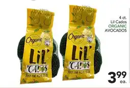 Pete's Fresh Market 4 ct. Lil Cados ORGANIC AVOCADOS offer