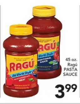 Pete's Fresh Market 45 oz. Ragú PASTA SAUCE offer