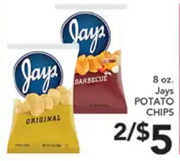 Pete's Fresh Market 8 oz. Jays POTATO CHIPS offer