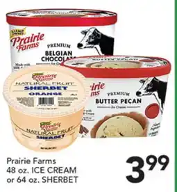 Pete's Fresh Market Prairie Farms ICE CREAM or SHERBET offer