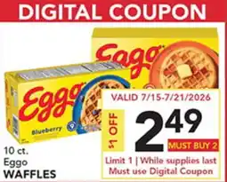 Pete's Fresh Market 10 ct. Eggo WAFFLES offer