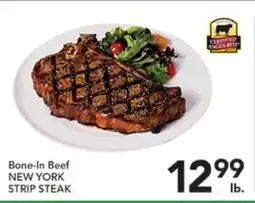 Pete's Fresh Market Bone-In Beef NEW YORK STRIP STEAK offer