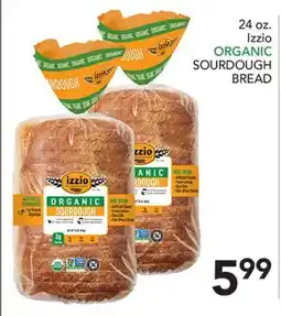 Pete's Fresh Market Izzio ORGANIC SOURDOUGH BREAD offer