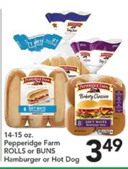 Pete's Fresh Market Pepperidge Farm ROLLS or BUNS offer