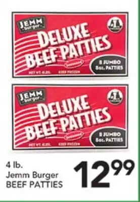 Pete's Fresh Market Jemm Burger BEEF PATTIES offer