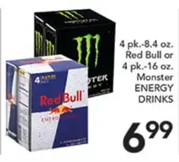 Pete's Fresh Market Red Bull or Monster ENERGY DRINKS offer