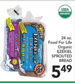 Pete's Fresh Market 24 oz. Food For Life Organic EZEKIEL SPROUTED BREAD offer