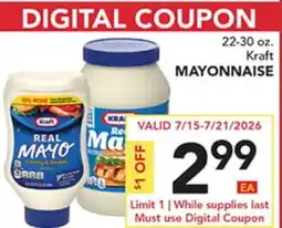 Pete's Fresh Market Kraft MAYONNAISE offer