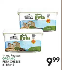 Pete's Fresh Market 14 oz. Roussas ORGANIC FETA CHEESE IN BRINE offer