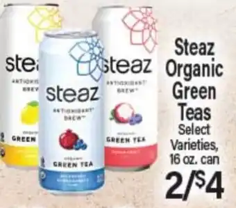 Angelo Caputo's Fresh Market Steaz Organic Green Teas offer
