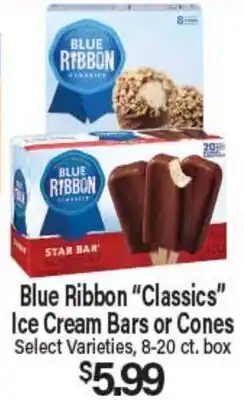 Angelo Caputo's Fresh Market Blue Ribbon Classics Ice Cream Bars or Cones offer