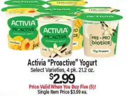 Angelo Caputo's Fresh Market Activia Proactive Yogurt offer