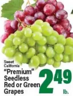 Angelo Caputo's Fresh Market Sweet California Premium Seedless Red or Green Grapes offer