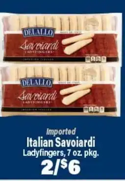 Angelo Caputo's Fresh Market DEALLO Italian Savoiardi Ladyfingers offer