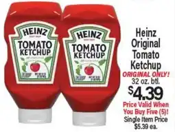Angelo Caputo's Fresh Market Heinz Original Tomato Ketchup offer