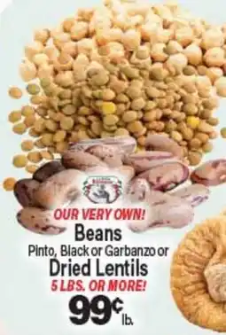 Angelo Caputo's Fresh Market Beans Pinto, Black or Garbanzo or Dried Lentils offer