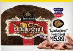 Angelo Caputo's Fresh Market Boar's Head London Broil Roast Beef offer