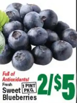 Angelo Caputo's Fresh Market Fresh Sweet Blueberries offer