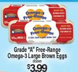 Angelo Caputo's Fresh Market Grade A Free-Range Omega-3 Large Brown Eggs offer