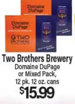 Angelo Caputo's Fresh Market Two Brothers Brewery Domaine DuPage or Mixed Pack offer