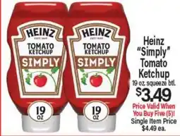 Angelo Caputo's Fresh Market Heinz Simply Tomato Ketchup offer