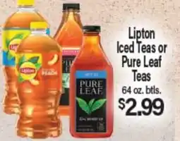 Angelo Caputo's Fresh Market Lipton Iced Teas or Pure Leaf Teas offer