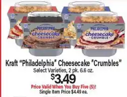 Angelo Caputo's Fresh Market Kraft Philadelphia Cheesecake Crumbles offer