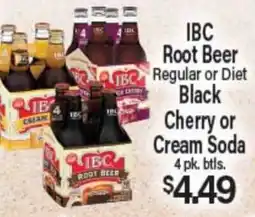 Angelo Caputo's Fresh Market IBC Root Beer Regular or Diet Black Cherry or Cream Soda offer