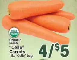 Angelo Caputo's Fresh Market Organic Fresh Cello Carrots offer